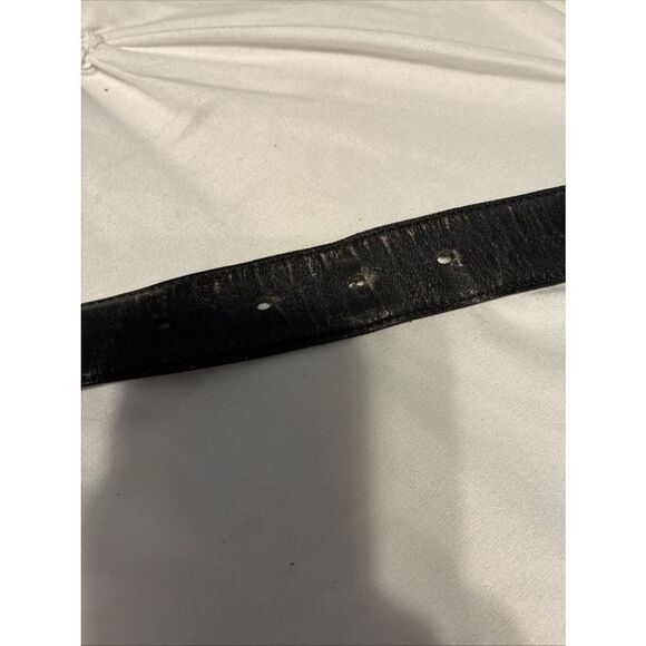 Pierre Cardin Authentic Vintage Solid Black Calfskin Leather Belt 38 / 95 Spain main image 10